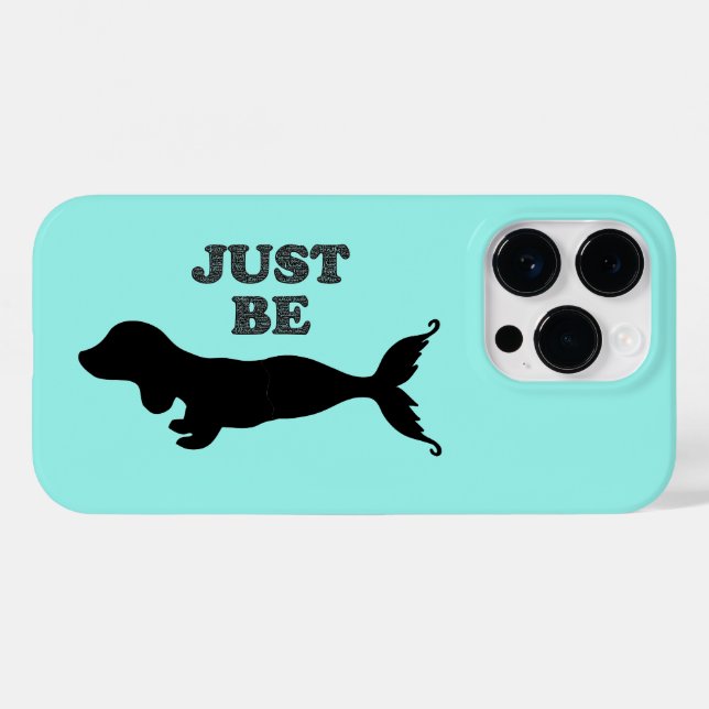 Funda Dachshund Mermaid iPhone 14 Pro Max (Reverso (Horizontal))