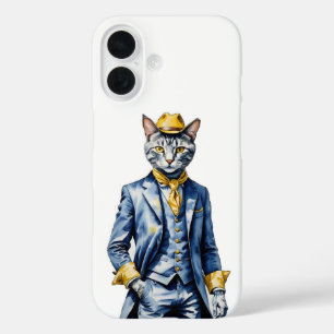 Funda Dapper Cat iPhone 16 - Protección elegante