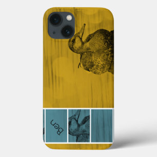 Funda de aire Duck-Gold y Blue iPad *Personalice