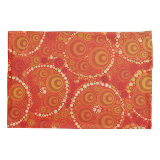Funda de almohada anaranjada del surco