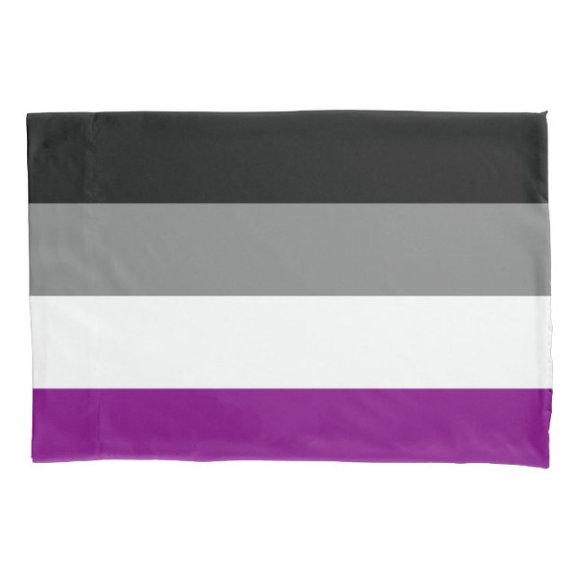Funda de almohada asexual de la bandera (Anverso)