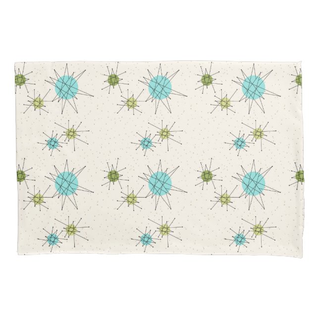 Funda de almohada atómica icónica de Starbursts (Anverso)