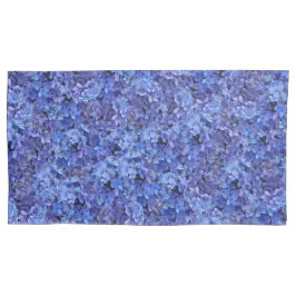 Funda de almohada azul del Hydrangea
