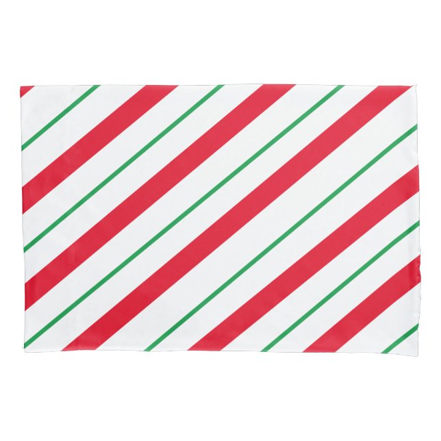 Funda de almohada Candy Cane Holiday (Anverso)