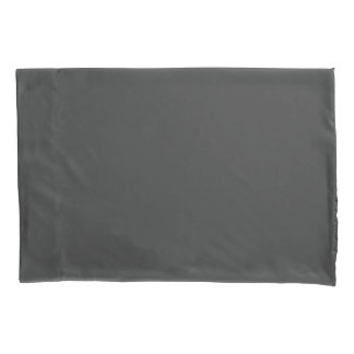 Funda de almohada clasificada estándar del gris de