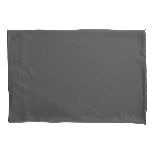 Funda de almohada clasificada estándar del gris de (Anverso)