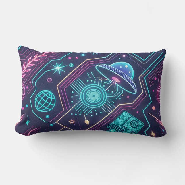Funda de almohada con temática galaxia, almohada d (Anverso)