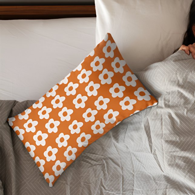 Funda de almohada de almohada floral naranja (Subido por el creador)