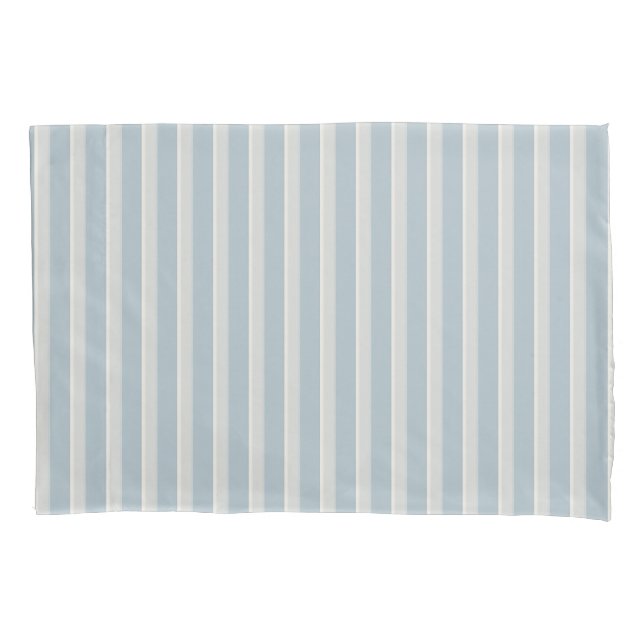 Funda de almohada de banda gris Duste Blue Dove (Anverso)