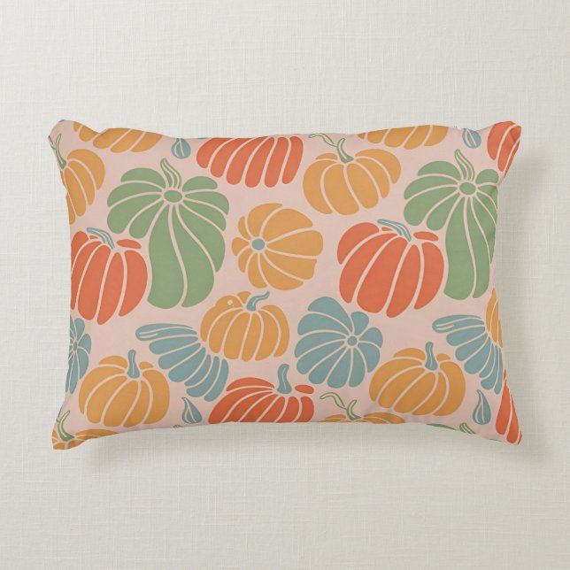 Funda de almohada de calabaza otoñal - Decoración  (Anverso)