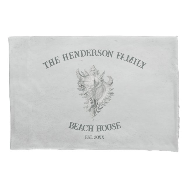 Funda de almohada de concha gris (Anverso)