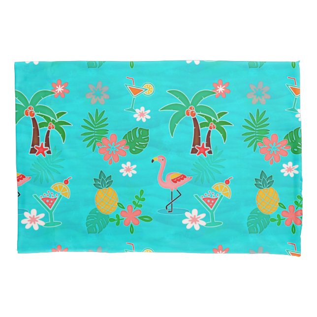 Funda de almohada de 🌴 de collado tropical (lados (Anverso)