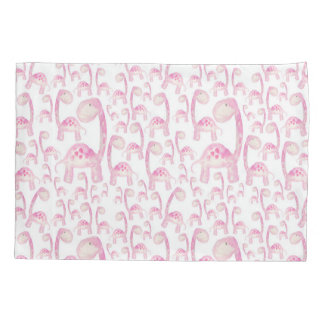 Funda de almohada de dinosaurio con aspecto rosa