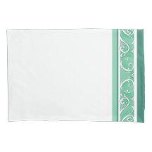 Funda de almohada de diseño de Swirl Verde