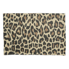 Funda de almohada de estampado animal con leopardo