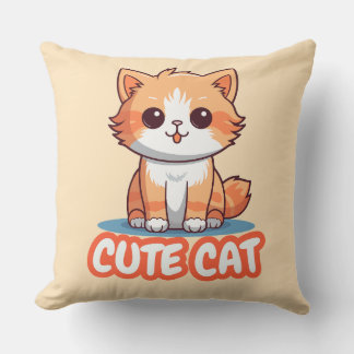 funda de almohada de gato lindo