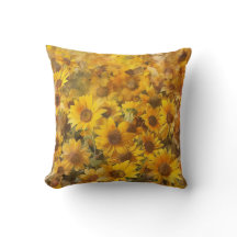 Funda de almohada de girasol del desierto american