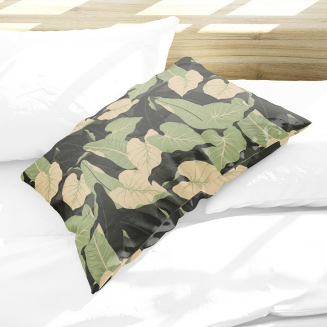 Funda de almohada de hojas de selva tropical (Subido por el creador)