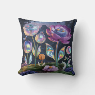 Funda de almohada de jardín de hadas mágicas