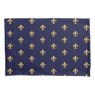 Funda de almohada de la flor de lis