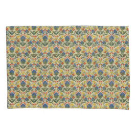 Funda de almohada de la hoja de patrimonio botánic