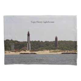 Funda de almohada de los Faros de Cape Henry