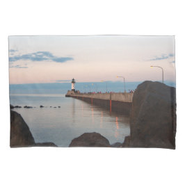 Funda de almohada de luz de muelle de Duluth Harbo
