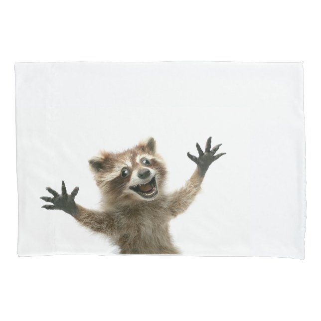 funda de almohada de mapache (Anverso)