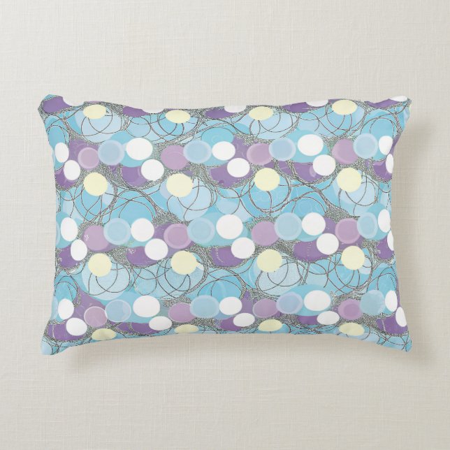 Funda de Almohada de Nubes de Burbujas Soñadoras (Anverso)
