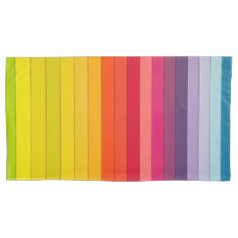 Funda de almohada de rayas vibrantes