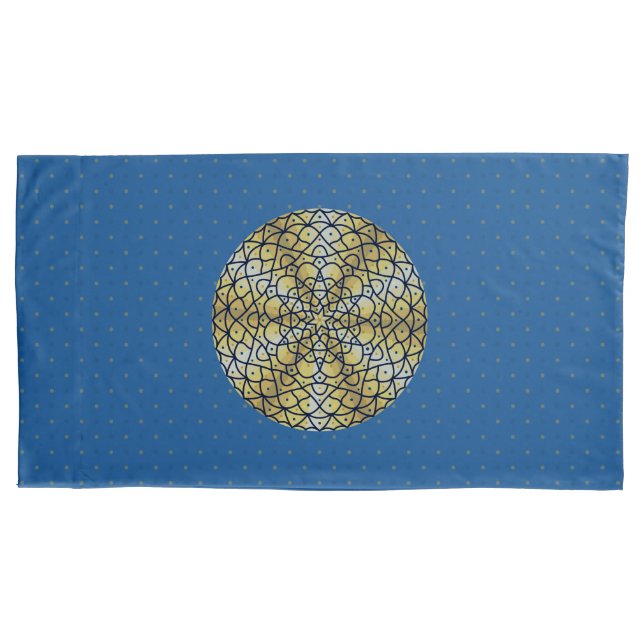 Funda de almohada de sol celeste (Anverso)