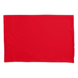 Funda de almohada de tamaño simple rojo