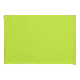 Funda de almohada de tamaño simple verde limón