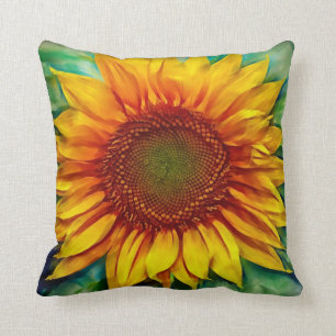 Funda de almohada del girasol