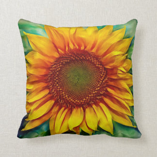 Funda de almohada del girasol