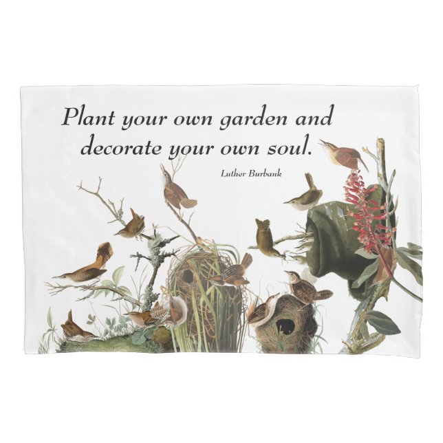 Funda de almohada del jardín de la fauna de los (Anverso)