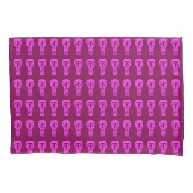 Funda de almohada del patrón de tambor Djembe de s (Anverso-izquierdo)