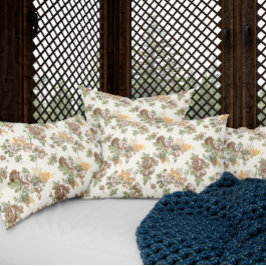 Funda de almohada del patrón Rosa de color marrón 