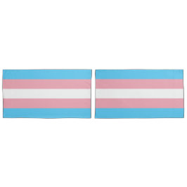 Funda de almohada del rey de la bandera transgéner