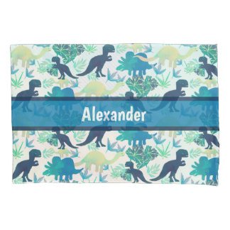 Funda de almohada del trullo del verde de azules