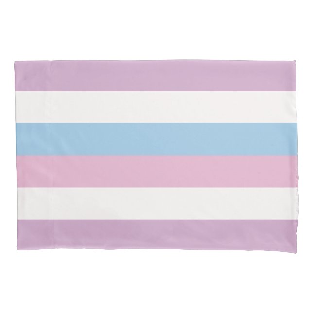 Funda de almohada estándar de bandera intersexual (Anverso)