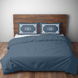 Funda de almohada estándar de la llave griega del