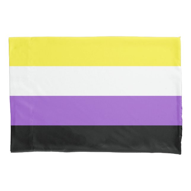 Funda de almohada estándar de marca no binaria (Anverso)