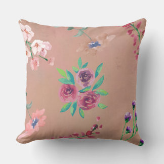 Funda de Almohada Floral Acuarela Etérea
