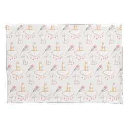 Funda de almohada floral simple de Pascua el | del