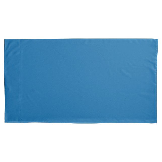 Funda de almohada gigante azul del zafiro sola (Anverso)