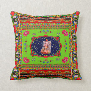 Funda de almohada inspirada por arte del camión -