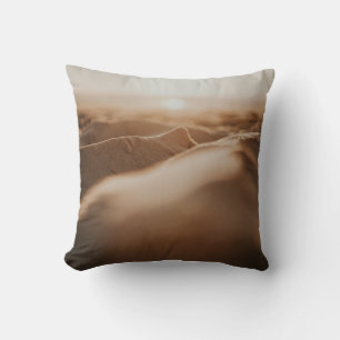 "Funda de almohada lujosa del desierto de arena -