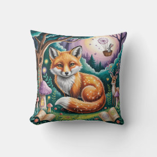 Funda de almohada mágica del bosque Fox