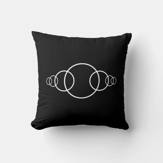 Funda de Almohada Redonda de Minimalismo Elegante (Anverso)